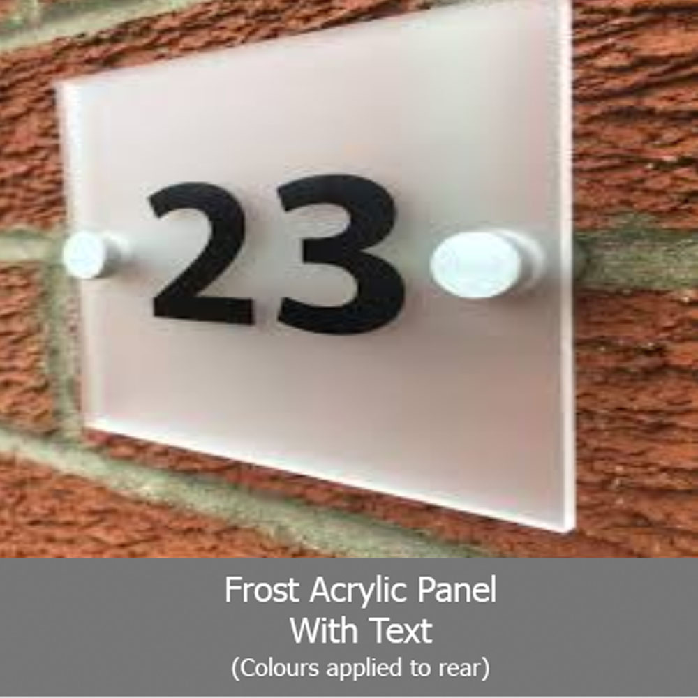 Acrylic House Sign Number (The Detroit) Signs Display Shop