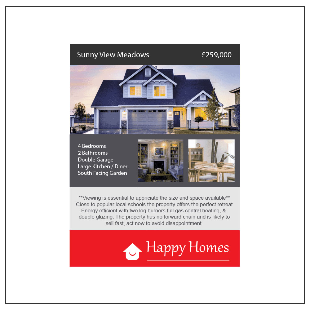 160gsm A4 Window Cards (Single Sided) Signs Display Shop