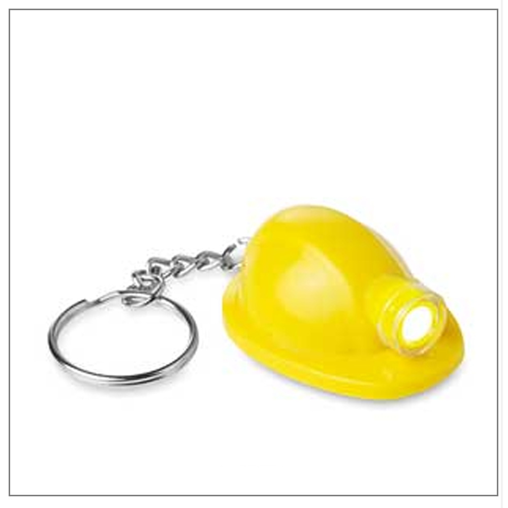 LED Torch Helmet Shaped Keyring Signs Display Shop