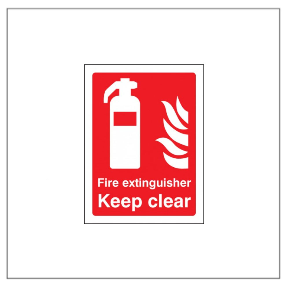 Fire Extinguisher Use (Fire Extinguisher Keep Clear) Signs Display Shop
