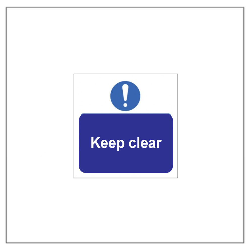 Keep Clear Panel (Sign / Sticker Option) - Signs Display Shop