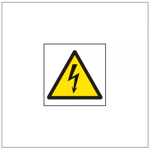 Electric Code Sign Standard Rigid / Adhesive Sign (Electricity Symbol) - Signs Display Shop