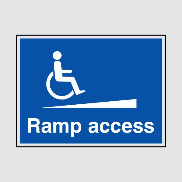 Powered Ramp Sign Ramp Access Sign - Signs Display Shop